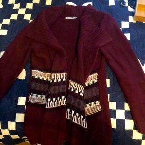 Cozy winter knit wrap